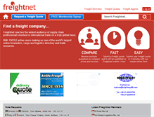 Tablet Screenshot of freightnet.com